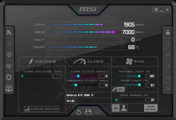MSI Afterburner 4.6.5官方版本